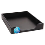 Wood Tones Desk Tray, 1 Section, Letter Size Files, 8.5" x 11", Black