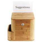 Bamboo Suggestion Boxes, 10 x 8 x 14, Natural