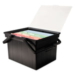 Companion Portable File, Letter/Legal Files, 17" x 14" x 11", Black