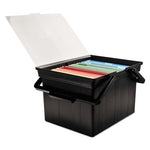 Companion Portable File, Letter/Legal Files, 17" x 14" x 11", Black