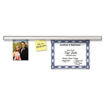 Grip-A-Strip Display Rail, 9 x 1.5, Aluminum Finish