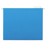 7530013649499 SKILCRAFT Hanging File Folder, Letter Size, 1/5-Cut Tabs, Blue, 25/Box