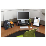 Onyx Angled Mesh Steel Telephone Stand, 11.75 x 9.25 x 7, Black