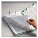 Top Tab Colored Fastener Folders, 0.75" Expansion, 2 Fasteners, Letter Size, Green Exterior, 50/Box