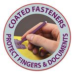 Colored Pressboard Fastener Folders with SafeSHIELD Coated Fasteners, 2" Expansion, 2 Fasteners, Letter Size, Yellow, 25/Box