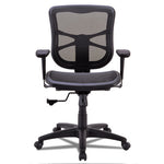 Alera Elusion Series Mesh Mid-Back Swivel/Tilt Chair, Supports Up to 275 lb, 17.9" to 21.6" Seat Height, Black