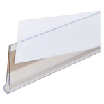 Self-Adhesive Label Holders, Top Load, 0.5 x 3, Clear, 50/Pack