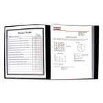 Bound Sheet Protector Presentation Book, 24 Letter-Size Sleeves, Black