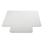 Moderate Use Studded Chair Mat for Low Pile Carpet, 36 x 48, Lipped, Clear