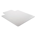 Moderate Use Studded Chair Mat for Low Pile Carpet, 45 x 53, Wide Lipped, Clear