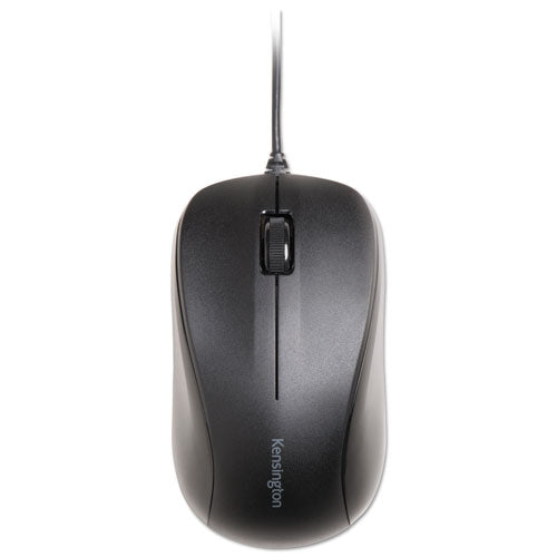 Wired USB Mouse for Life, USB 2.0, Left/Right Hand Use, Black