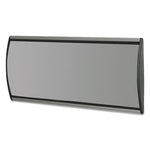 People Pointer Wall/Door Sign, Aluminum Base, 8.75 x 4, Black/Silver