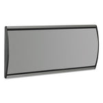 People Pointer Wall/Door Sign, Aluminum Base, 8.75 x 4, Black/Silver