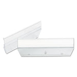 Easy Slide Hanging Folder Tab, 1/3-Cut, White/Clear, 3.5" Wide, 18/Pack