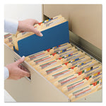 Colored File Pockets, 5.25" Expansion, Letter Size, Blue