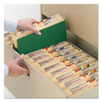 Colored File Pockets, 3.5" Expansion, Legal Size, Green