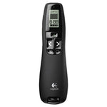 R800 Wireless Laser Presentation Remote w/LCD Display, Class 2, 100 ft Range, Matte Black