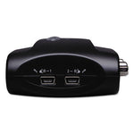 Compact USB KVM Switch with Audio and Cable, 2 Ports