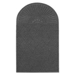 EcoGuard Diamond Floor Mat, Single Fan, 36 x 72, Charcoal