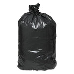 Linear Low Density Recycled Can Liners, 33 gal, 1.65 mil, 33" x 39", Black, 10 Bags/Roll, 10 Rolls/Carton