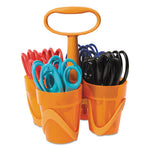 Classpack Caddy, Rounded Tip, 5" Long, 1.6" Cut Length, Assorted Straight Handles, 24/Set