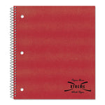 Single-Subject Wirebound Notebooks, Medium/College Rule, Randomly Assorted Kraft Covers, (80) 11 x 8.88 Sheets