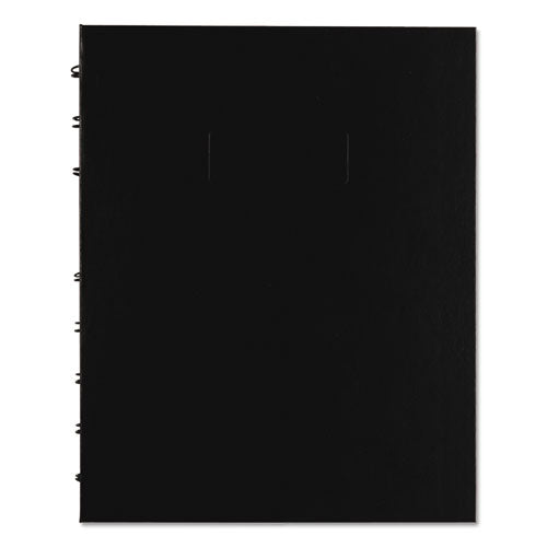 NotePro Quad Notebook, Data/Lab-Record Format with Narrow and Quadrille Rule Sections, Black Cover, (96) 9.25 x 7.25 Sheets