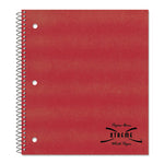 Single-Subject Wirebound Notebooks, Medium/College Rule, Randomly Assorted Kraft Covers, (100) 11 x 8.88 Sheets