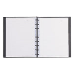 MiracleBind Notebook, 1-Subject, Medium/College Rule, Black Cover, (75) 9.25 x 7.25 Sheets