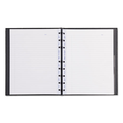 MiracleBind Notebook, 1-Subject, Medium/College Rule, Black Cover, (75) 9.25 x 7.25 Sheets