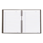 NotePro Notebook, 1-Subject, Medium/College Rule, Black Cover, (75) 11 x 8.5 Sheets