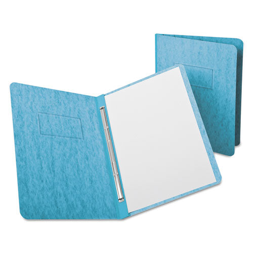 Heavyweight PressGuard and Pressboard Report Cover w/Reinforced Side Hinge, 2-Prong Fastener, 3" Cap, 8.5 x 11, Light Blue