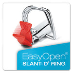 FreeStand Easy Open Locking Slant-D Ring Binder, 3 Rings, 3" Capacity, 11 x 8.5, White