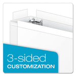 ClearVue Slant-D Ring Binder, 3 Rings, 1" Capacity, 11 x 17, White