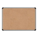 Cork Board with Aluminum Frame, 24 x 18, Tan Surface