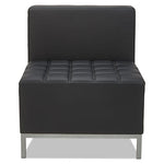 Alera QUB Series Armless L Sectional, 26.38w x 26.38d x 30.5h, Black