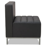 Alera QUB Series Armless L Sectional, 26.38w x 26.38d x 30.5h, Black