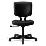 Volt Series Leather Task Chair, Supports Up to 250 lb, 18" to 22.25" Seat Height, Black