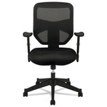 VL531 Mesh High-Back Task Chair with Adjustable Arms, Supports Up to 250 lb, 18" to 22" Seat Height, Black