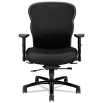 Wave Mesh Big and Tall Chair, Supports Up to 450 lb, 19.25" to 22.25" Seat Height, Black