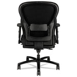 Wave Mesh Big and Tall Chair, Supports Up to 450 lb, 19.25" to 22.25" Seat Height, Black