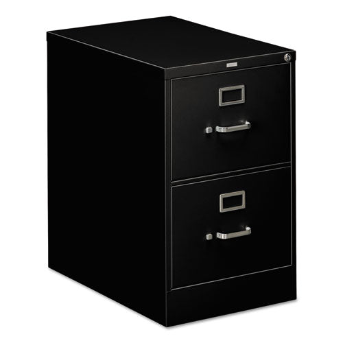 310 Series Vertical File, 2 Legal-Size File Drawers, Black, 18.25" x 26.5" x 29"