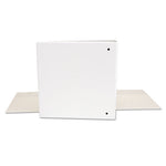 Deluxe Round Ring View Binder, 3 Rings, 2" Capacity, 11 x 8.5, White