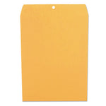 Kraft Clasp Envelope, #12 1/2, Square Flap, Clasp/Gummed Closure, 9.5 x 12.5, Brown Kraft, 100/Box