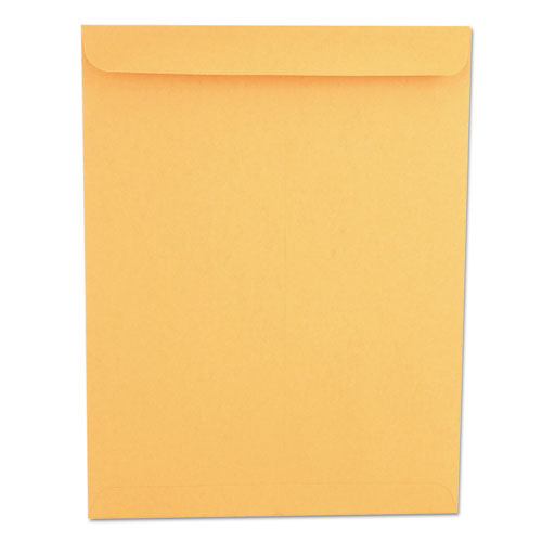 Catalog Envelope, 28 lb Bond Weight Kraft, #13 1/2, Square Flap, Gummed Closure, 10 x 13, Brown Kraft, 250/Box