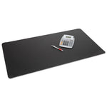 Rhinolin II Desk Pad with Antimicrobial Protection, 24 x 17, Black