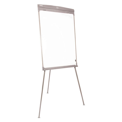 7520016421222 SKILCRAFT Quartet Standard Presentation Easel, 27 x 35, White Surface, Graphite Gray Steel Frame