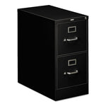 310 Series Vertical File, 2 Letter-Size File Drawers, Black, 15" x 26.5" x 29"