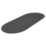 EcoGuard Diamond Floor Mat, Double Fan, 36 x 96, Charcoal