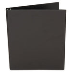 Economy Non-View Round Ring Binder, 3 Rings, 1" Capacity, 11 x 8.5, Black